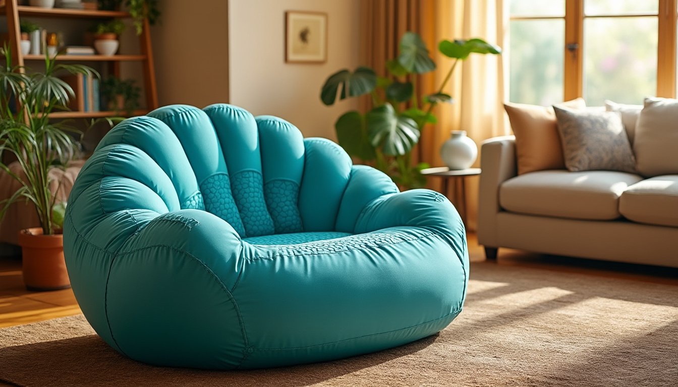 plongez dans un océan de sérénité avec le fauteuil tantra gonflable. idéal pour vos moments de détente, il allie ergonomie et style pour vous offrir un confort inégalé. parfait pour indoor ou outdoor, faites de chaque pause un instant de bien-être.